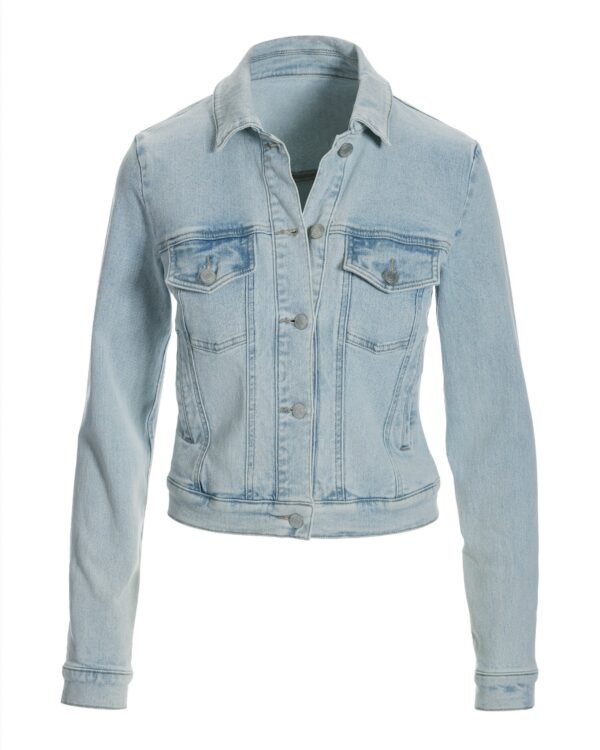 The Essential Denim Jacket Light Wash - Image 2